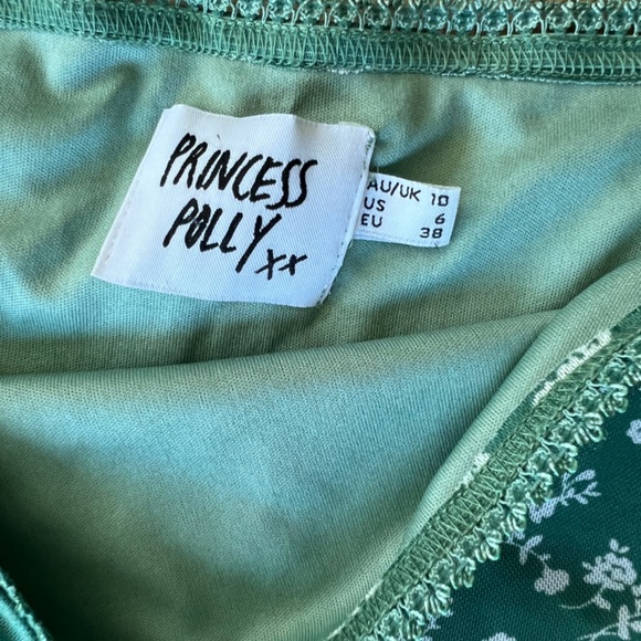 Princess Polly Green Mini Skirt - Picture 2 of 3
